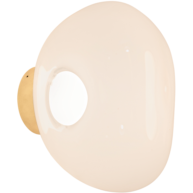 MELT SURFACE MINI VÆGLAMPE OPAL/GULD LED