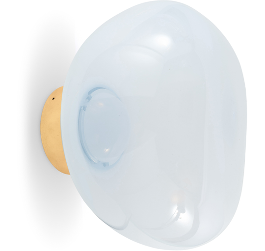 MELT SURFACE MINI VÆGLAMPE OPAL/GULD LED