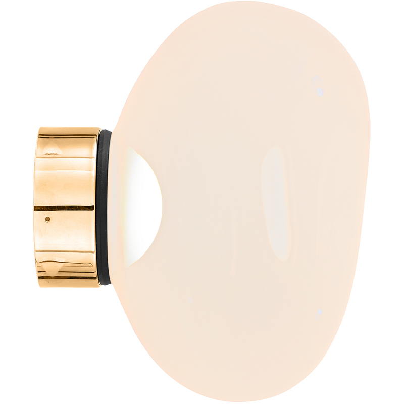MELT SURFACE MINI VÆGLAMPE OPAL/GULD LED