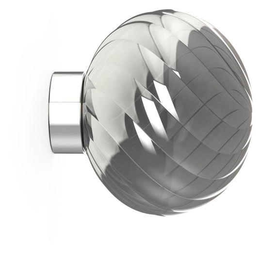 WHIRL VÆGAMPE Ø30 SILVER LED