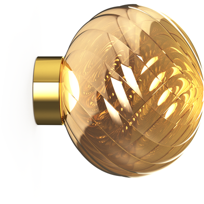 WHIRL VÆGAMPE Ø30 GOLD LED