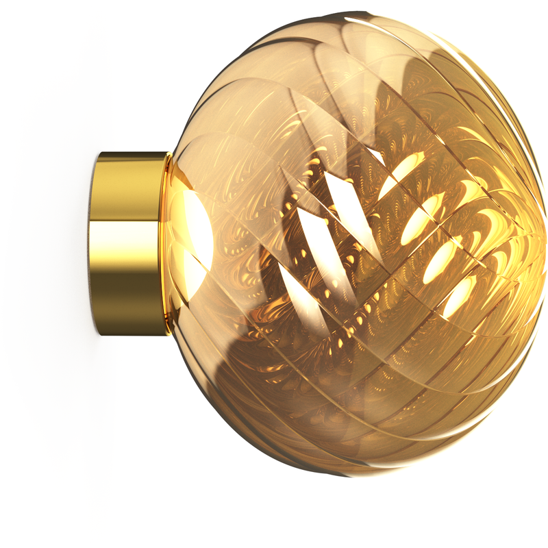 WHIRL VÆGAMPE Ø30 GOLD LED