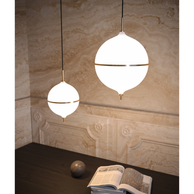 Rebello Decor Eternal Moonlight Pendel Ø32 – Sort Stofledning