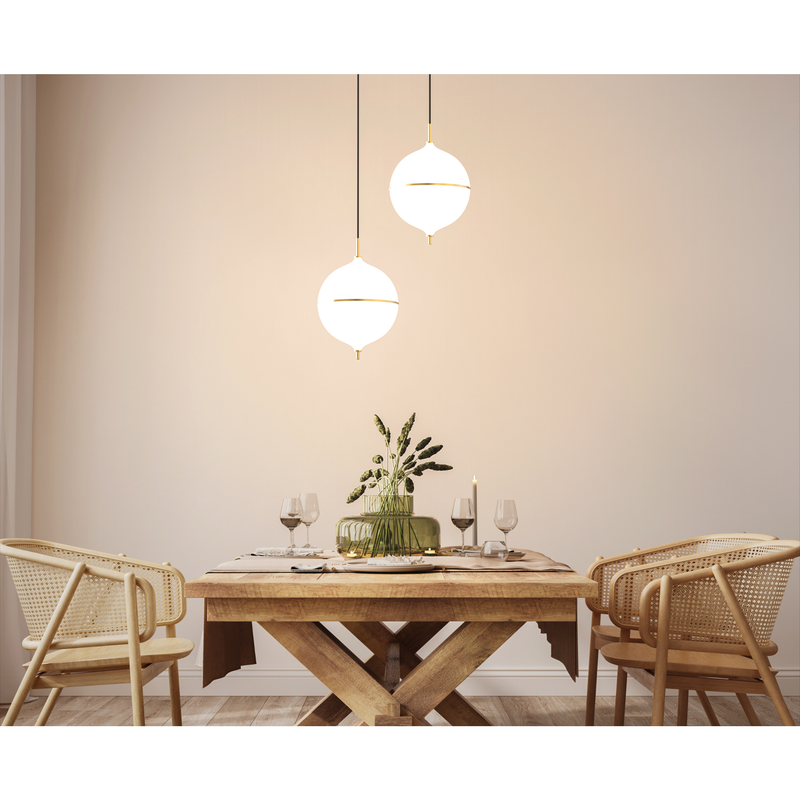 Rebello Decor Eternal Moonlight Pendel Ø32 – Sort Stofledning
