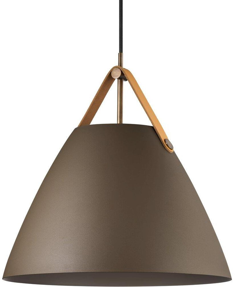 DFTP Strap Ø36 Beige Pendel - Nordisk design med rå læderdetaljer