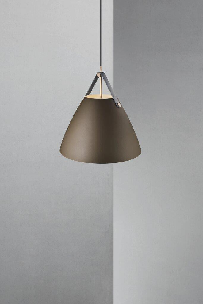 DFTP Strap Ø36 Beige Pendel - Nordisk design med rå læderdetaljer