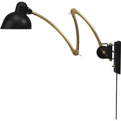 KAISER IDELL 6559-W VÆG MAT SORT/MESSING - Fritz Hansen Lighting A/S