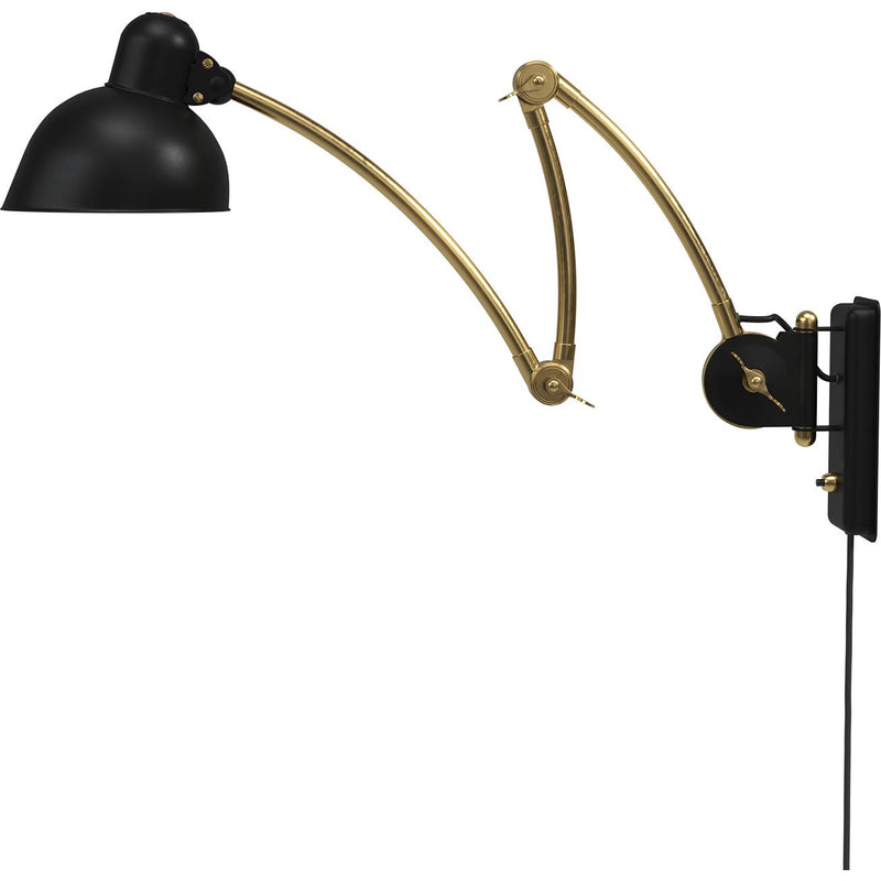 KAISER IDELL 6559-W VÆG MAT SORT/MESSING - Fritz Hansen Lighting A/S