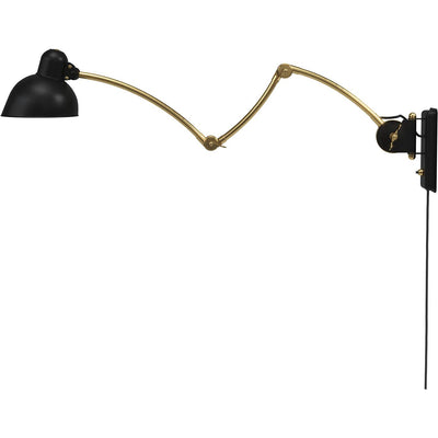 KAISER IDELL 6559-W VÆG MAT SORT/MESSING - Fritz Hansen Lighting A/S