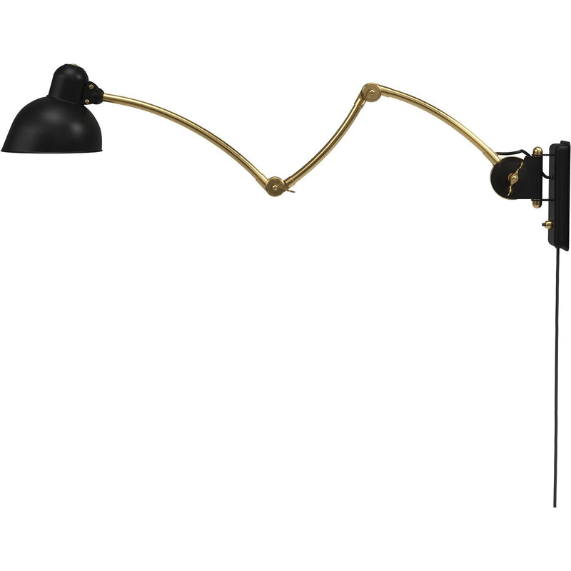 KAISER IDELL 6559-W VÆG MAT SORT/MESSING - Fritz Hansen Lighting A/S