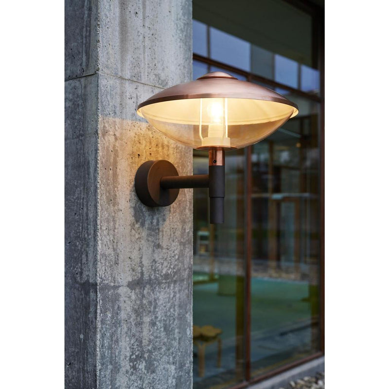 HL410 VÆGLAMPE UDENDØRS KOBBER E27