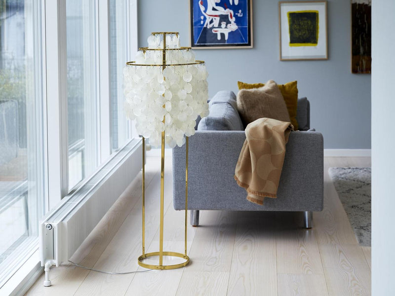VERPAN FUN 1STM BRASS GULVLAMPE - En legende designklassiker
