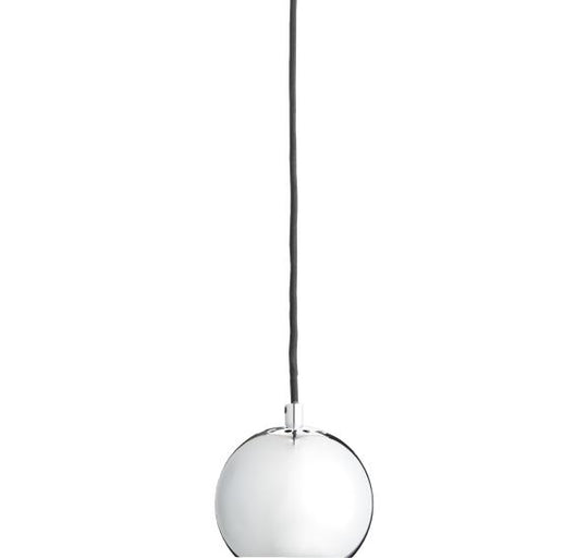 Ball Pendel Ø12 – Elegant matt krom-metallampe fra Frandsen