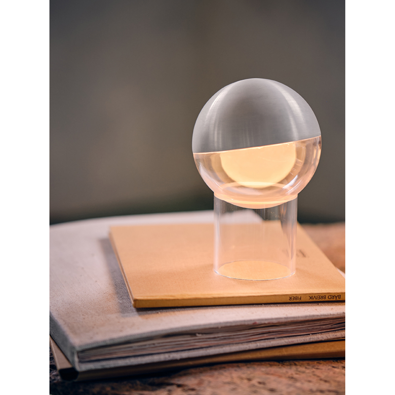 Frandsen Pila Portable Bordlampe – Brushed Aluminium | Lampeagenten