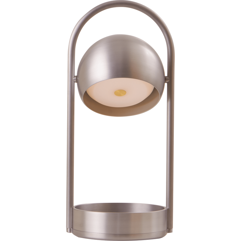 BALL PORTABLE BØRSTET ALUMINIUM ONE LYSKILDE