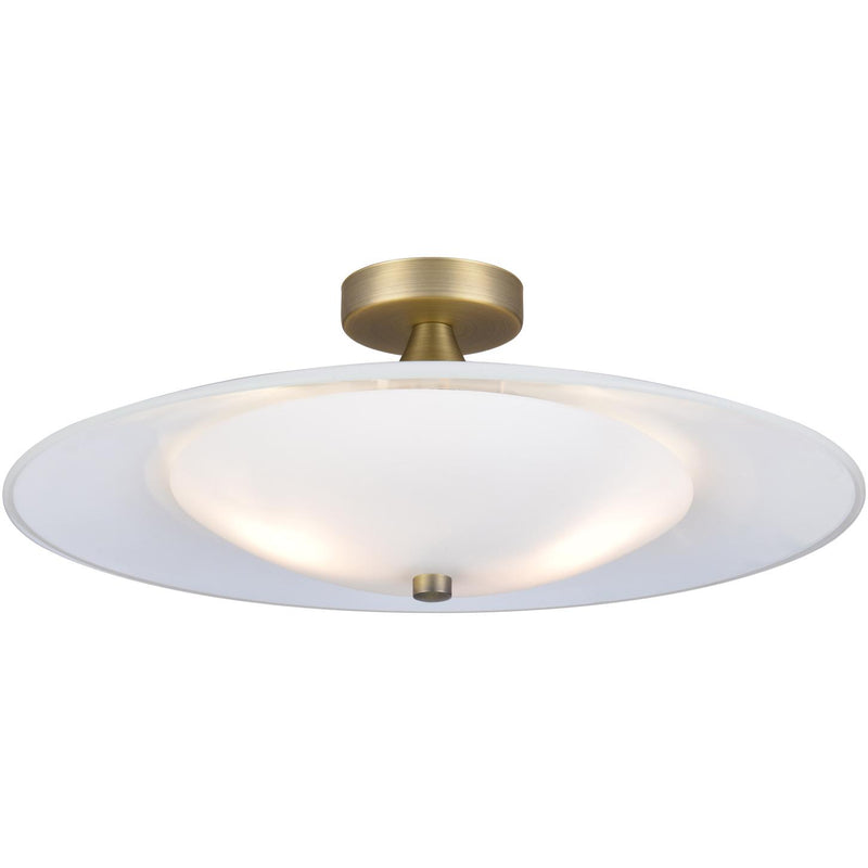 Baroni Loftlampe Ø45 Opal/antique