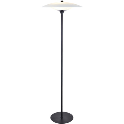 BARONI GULVLAMPE Ø46 SORT/OPAL