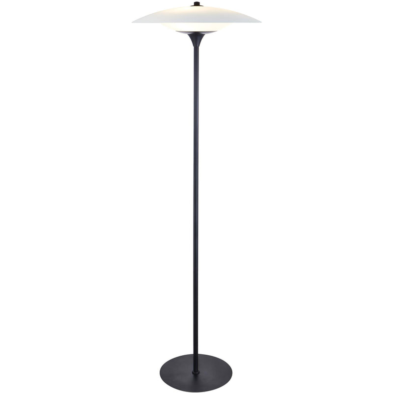 BARONI GULVLAMPE Ø46 SORT/OPAL
