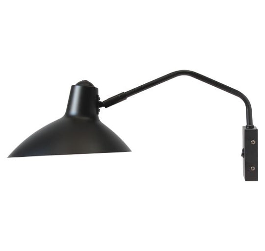 ADRIAN VÆGLAMPE MAT SORT