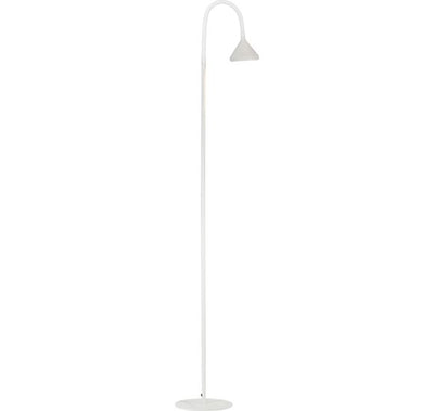 Brasso hvid LED gulvlampe
