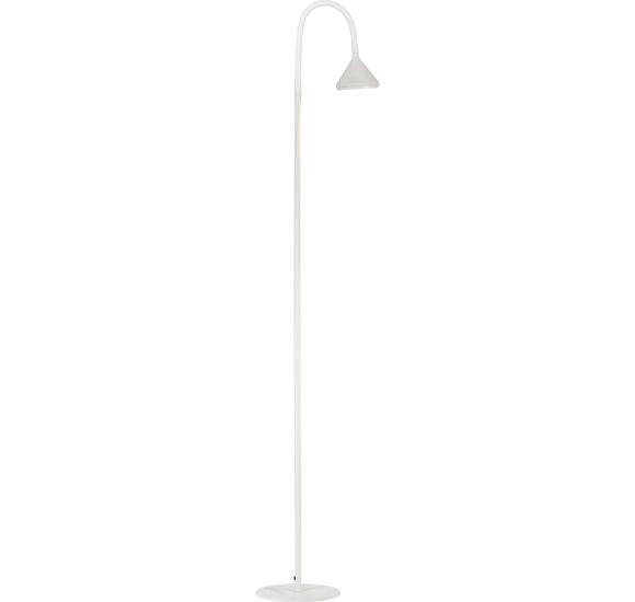 Brasso hvid LED gulvlampe