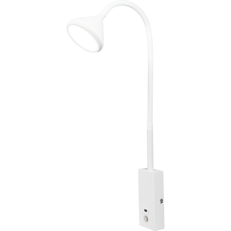 BRASSO HVID LED OG USB VÆGLAMPE - Y connection