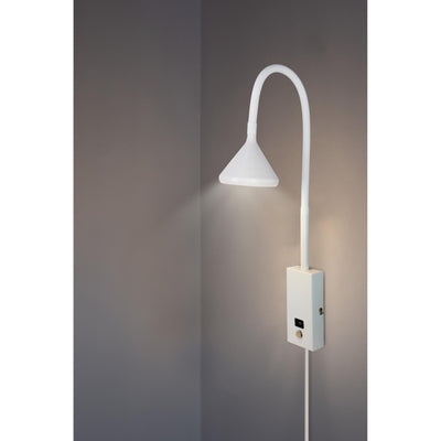 BRASSO HVID LED OG USB VÆGLAMPE - Y connection