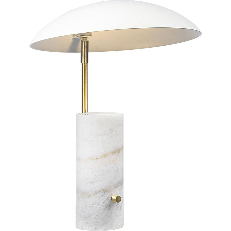 DFTP Mademoiselles Hvid Bordlampe - Skulpturel elegance med indirekte lys