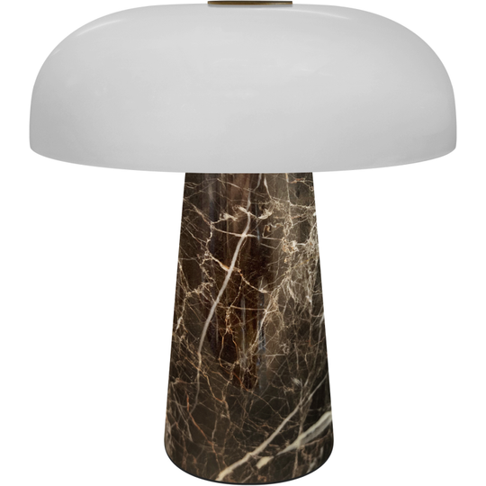 GLOSSY GRÅ BRUN MINI PORTABLE LAMPE