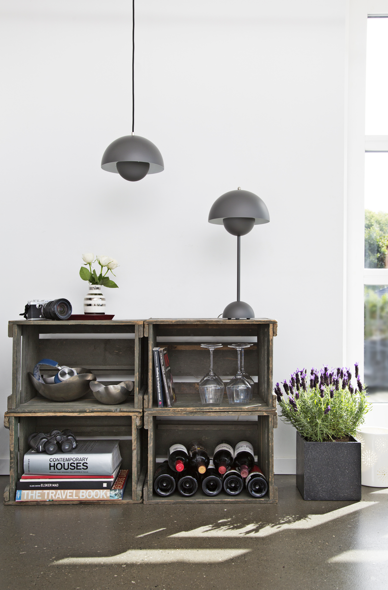 FLOWERPOT BORDLAMPE VP3 MAT MØRKEGRÅ