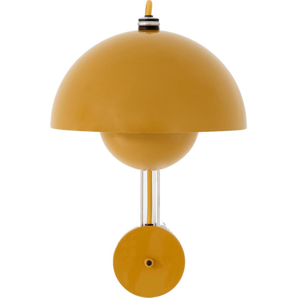FLOWERPOT VP8 - VÆGLAMPE - MUSTARD