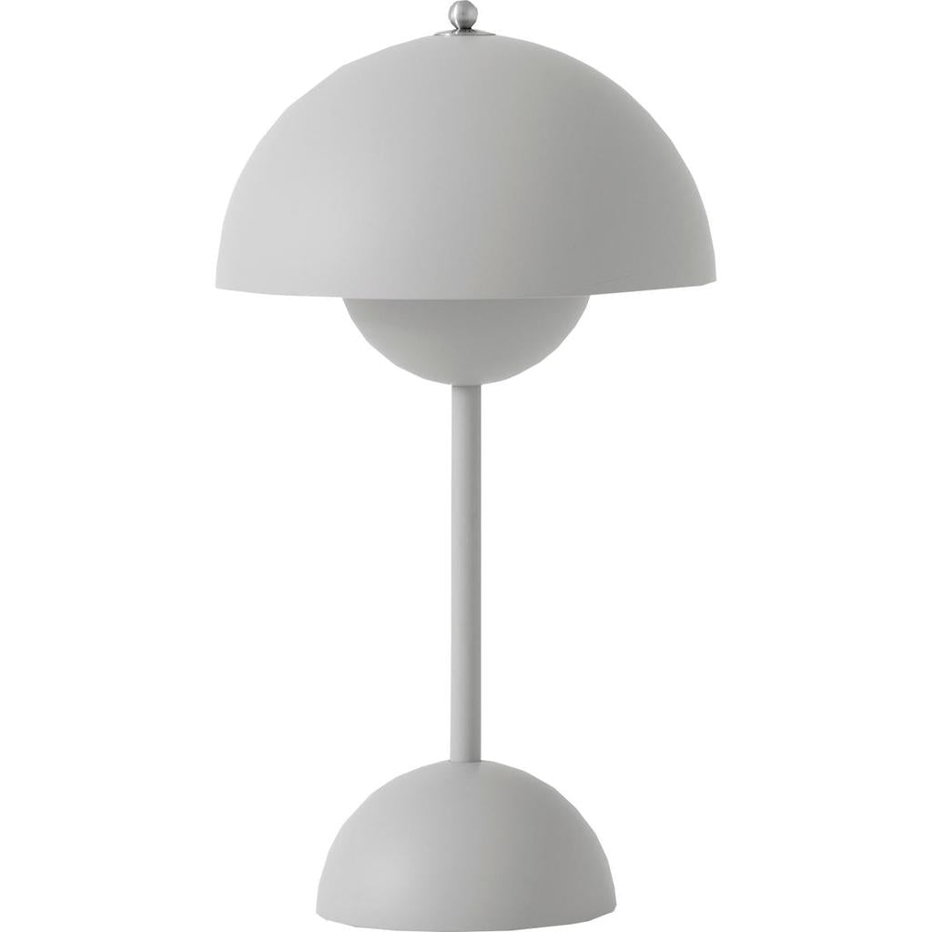 FLOWERPOT VP9 - PORTABLE BORDLAMPE - MAT LYS GRÅ