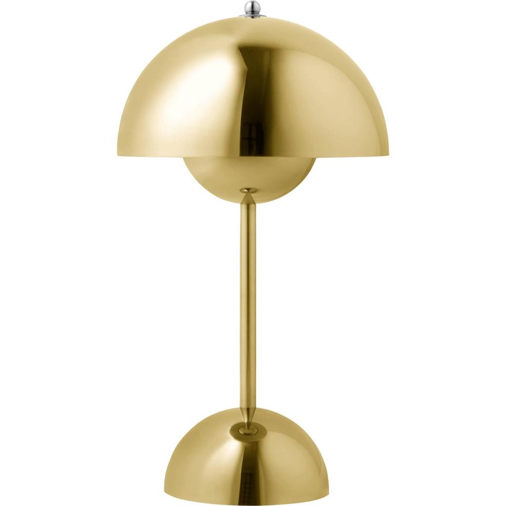 FLOWERPOT VP9 - PORTABLE BORDLAMPE - MESSING PLATED