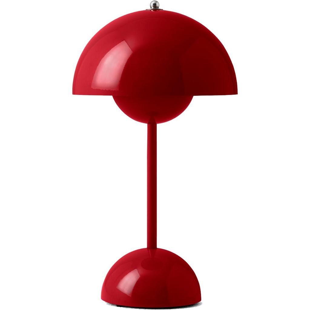 FLOWERPOT VP9 - PORTABLE BORDLAMPE - VERMILION RØD