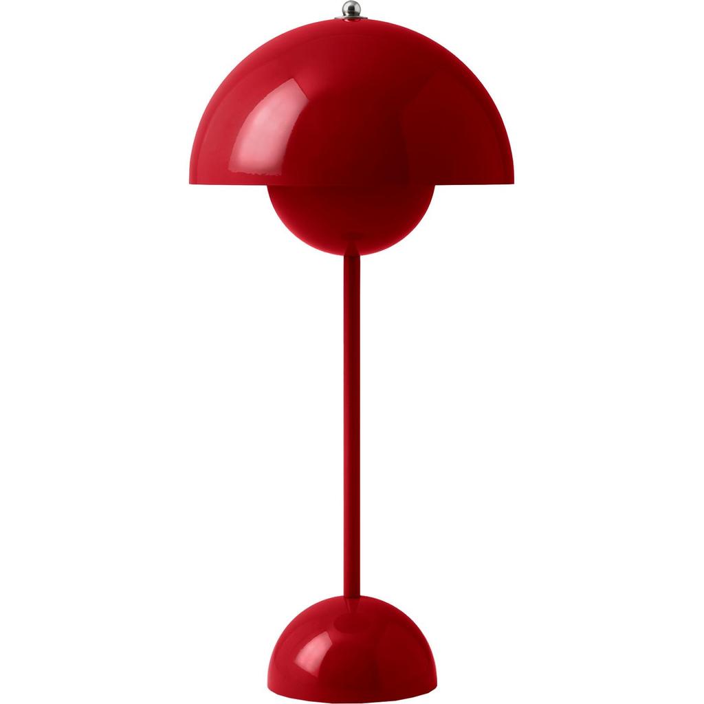 FLOWERPOT VP3 - BORDLAMPE - VERMILION RØD