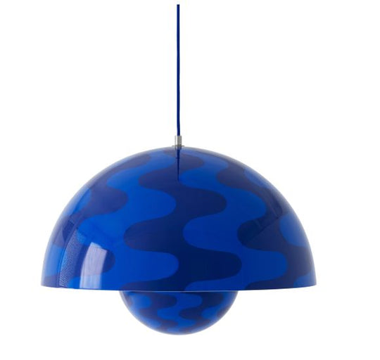 FLOWERPOT PENDEL VP2 COBOLT BLÅ OG TWILIGHT BLÅ PATTERN