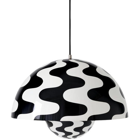 FLOWERPOT VP2 PENDEL SORT/HVID