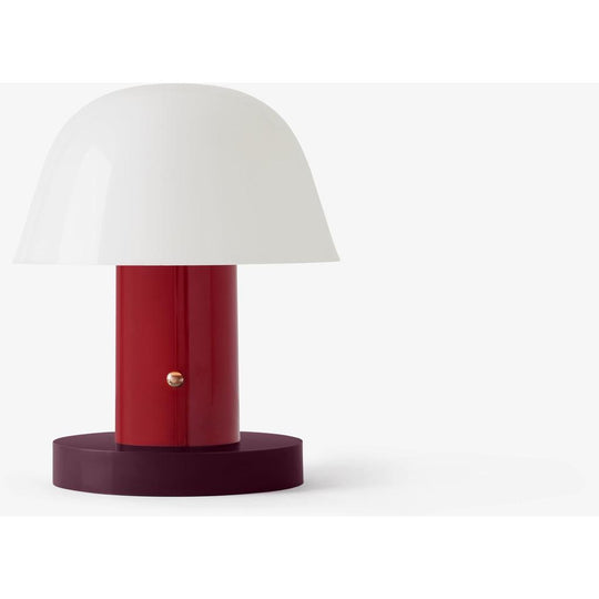 Setago JH27 Bordlampe – Bærbar & Genopladelig Lampe i Maroon/Grape