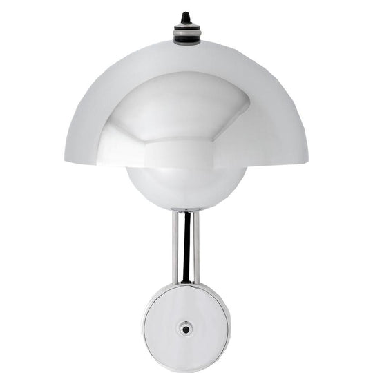 FLOWERPOT VP8 KROM PLATED VÆGLAMPE