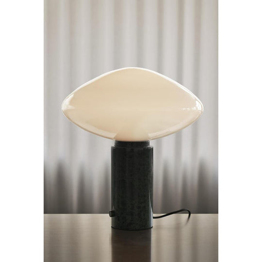 Mist AP17 bordlampe i glas & marmor