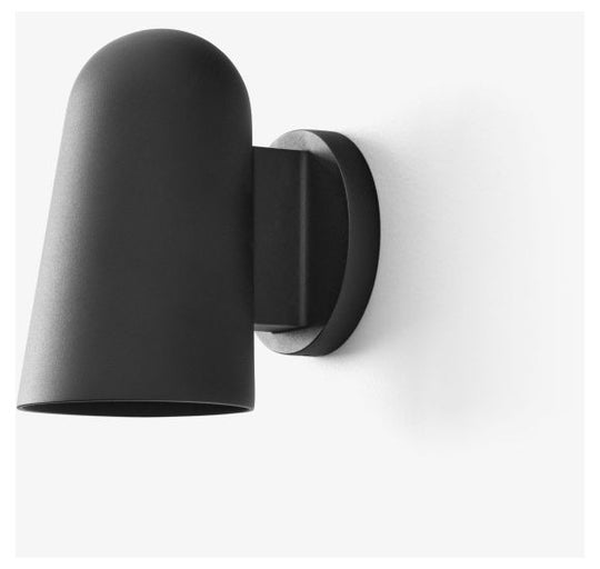 SOLID VÆGLAMPE SC104 SORT UDENDØRSLAMPE