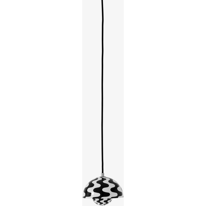 FLOWERPOT VP10 - PENDEL Ø16 - SORT/HVID