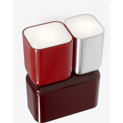 TABATA VÆGLAMPE LN10 DARK BURGUNDY/VERMILION RED