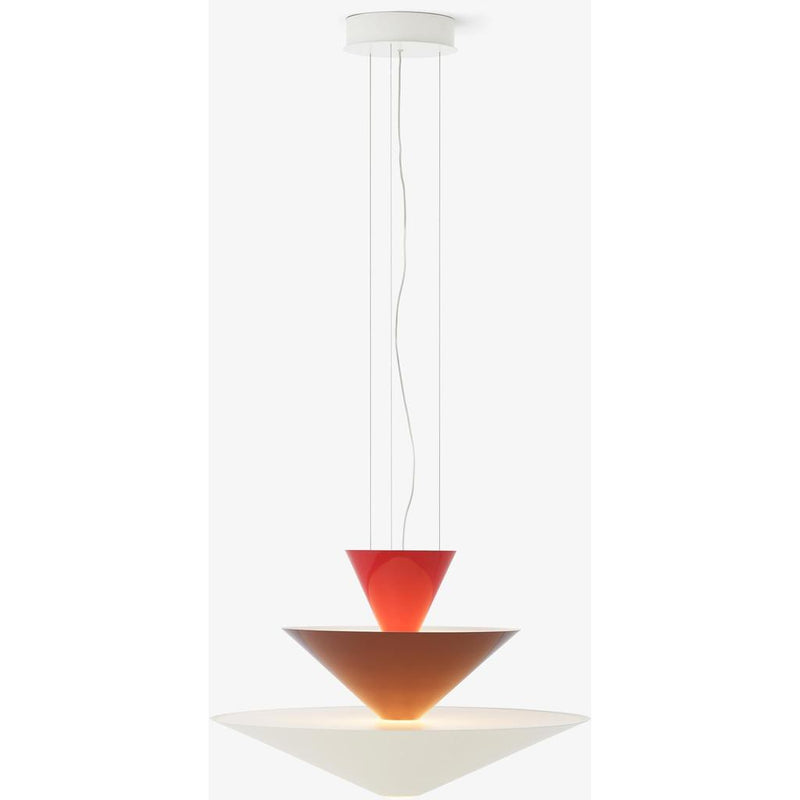 &amp;TRADITION GIO LN14 Ø60 VERMILION RED, DARK BURGUNDY OG ECRU WHITE PENDEL