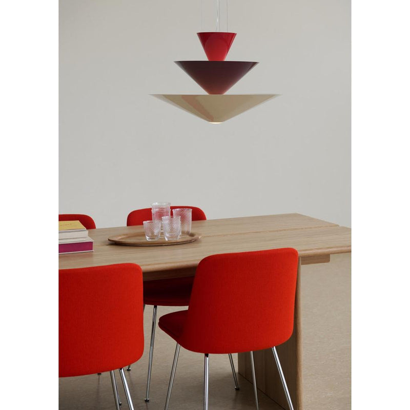 &amp;TRADITION GIO LN14 Ø60 VERMILION RED, DARK BURGUNDY OG ECRU WHITE PENDEL