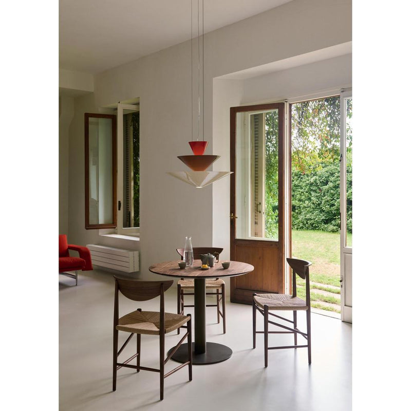 &amp;TRADITION GIO LN14 Ø60 VERMILION RED, DARK BURGUNDY OG ECRU WHITE PENDEL