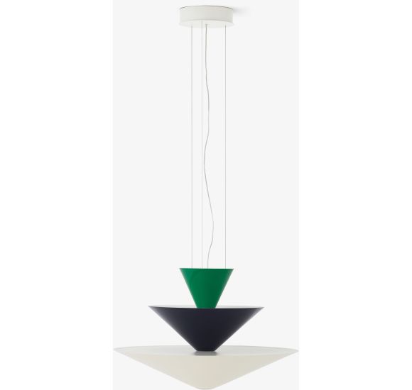 GIO LN14 - PENDEL Ø60 - SIGNAL GREEN, DEEP BLUE OG ECRU WHITE