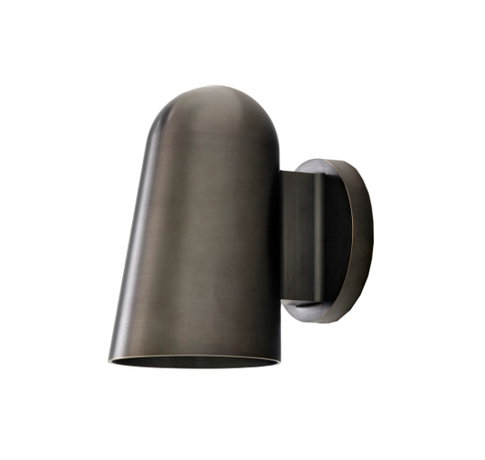 SOLID VÆGLAMPE SC105 BRONZED MESSING UDENDØRSLAMPE