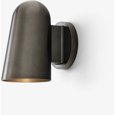 SOLID VÆGLAMPE SC105 BRONZED MESSING UDENDØRSLAMPE