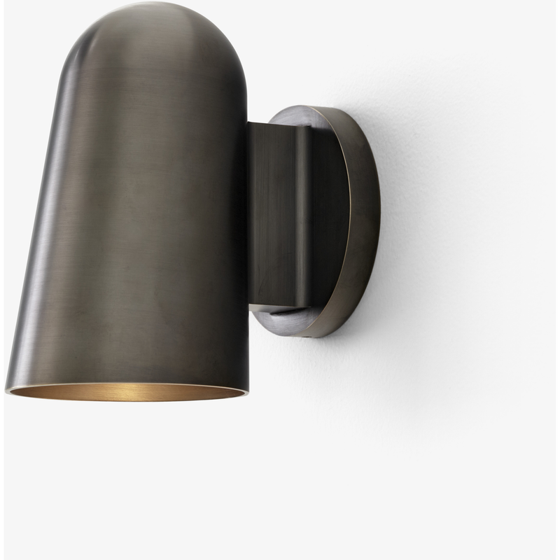 SOLID VÆGLAMPE SC105 BRONZED MESSING UDENDØRSLAMPE